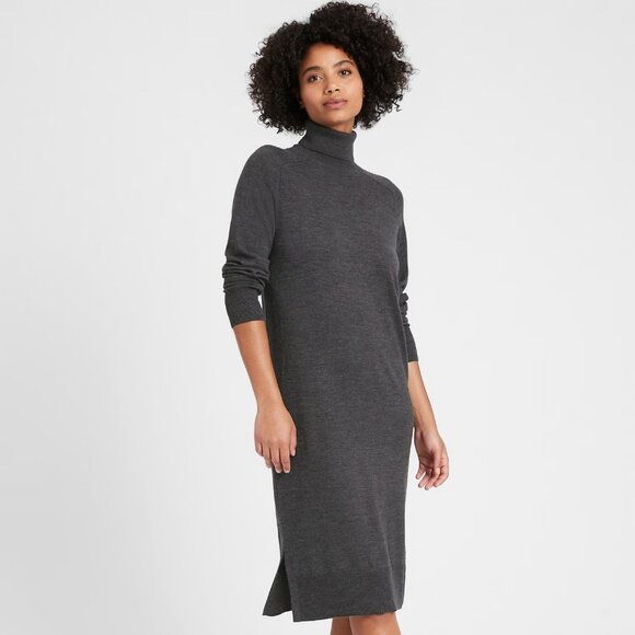 Banana Republic Dresses & Skirts - NWT Banana Republic Washable Merino Sweater Dress Grey XS